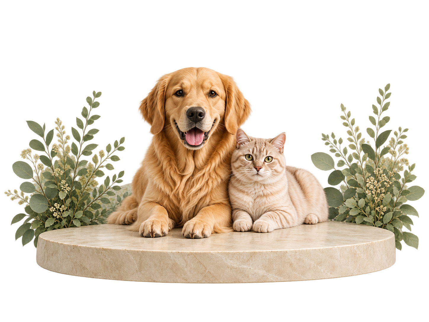 Hund och katt tillsammans